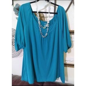 3X Venezia Teal Light Soft Stretchy Plus Size @ Lowest Price, Thx!